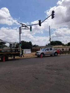 traffic light in Zimbabwe
