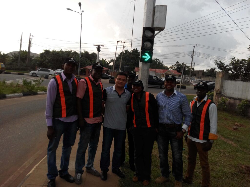 Solar wireless traffic controller in Benin City