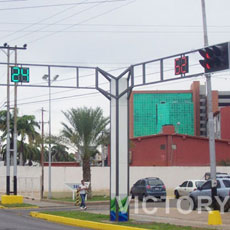 traffic signal poles