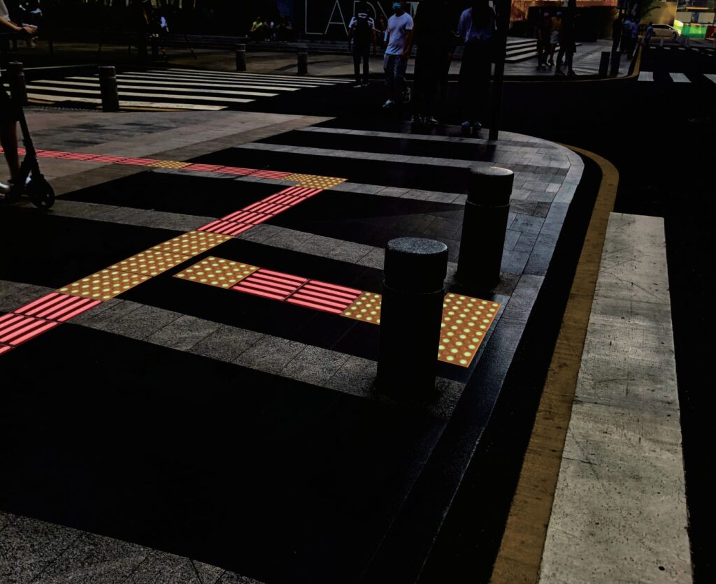 Smart Luminous Zebra Crossing Floor Lights