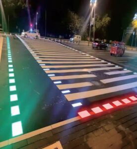 Smart Luminous Zebra Crossing Floor Lights