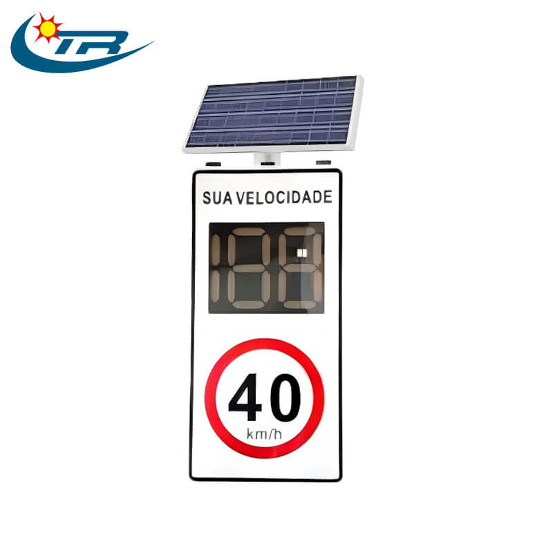 solar power radar speed sign