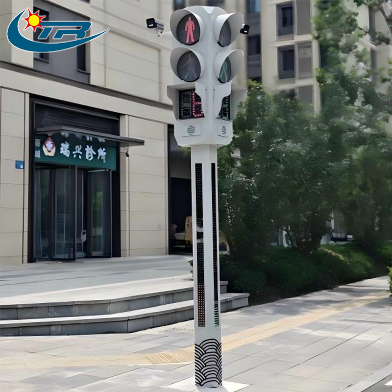 Integrated Pedestrian Traffic Signal Light