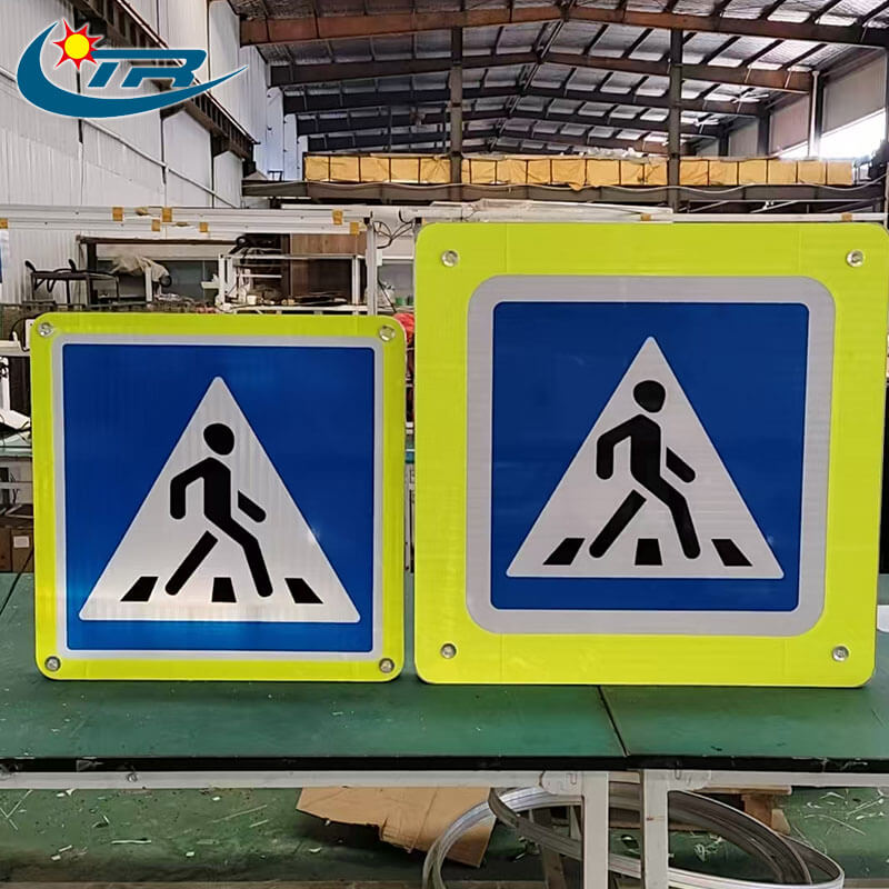 Internally Luminous Pedestrian Crossing Signs
