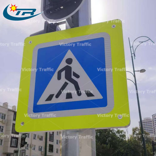 Internally Luminous Pedestrian Crossing Signs
